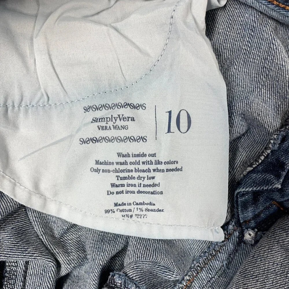 Simply Vera by Vera Wang Mid Rise Jeans Size 10 - Cotton/Spandex - Picture 5 of 14